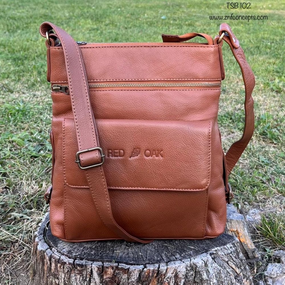 Leather crossbody bag